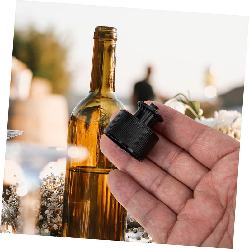 Mipcase 10Pcs Sports Bottle Replacement Caps Push Pull 28Mm Water Bottle Caps Leak Resistant Lightweight for Outdoor Fitness Use