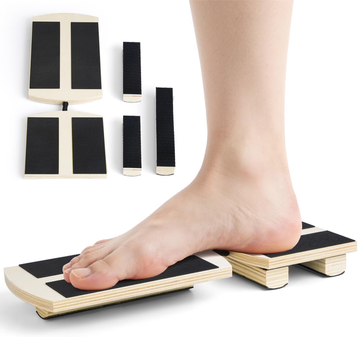 Skiennix Ankle Balance Board - Foot Strengthener for Physical Therapy & Posture Correction | Bamboo Design