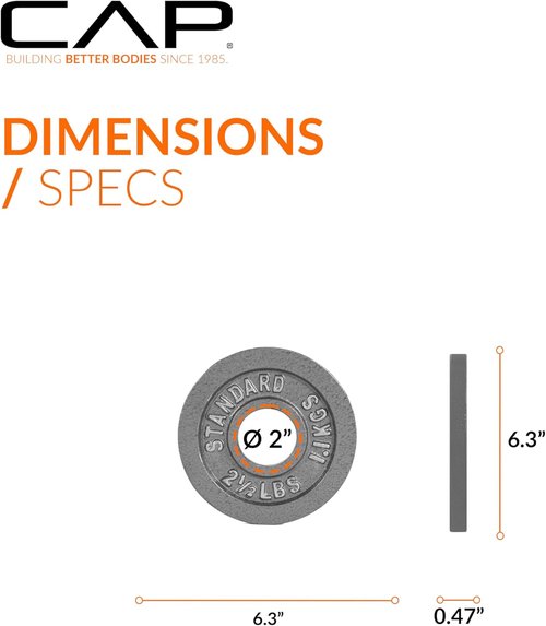 CAP Barbell 2-Inch Olympic Weight Plate - Durable Design | Multiple Sizes Available