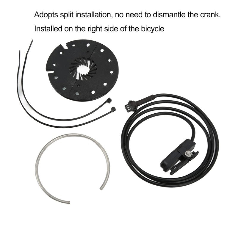 Topyond KT-D12R PAS Pedal Assist Sensor, Bike Speed Sensor, ABS Electric Bikes Conversion Kit Parts, Electric Bike Pedal Assist Kit for E-Bike Conversion