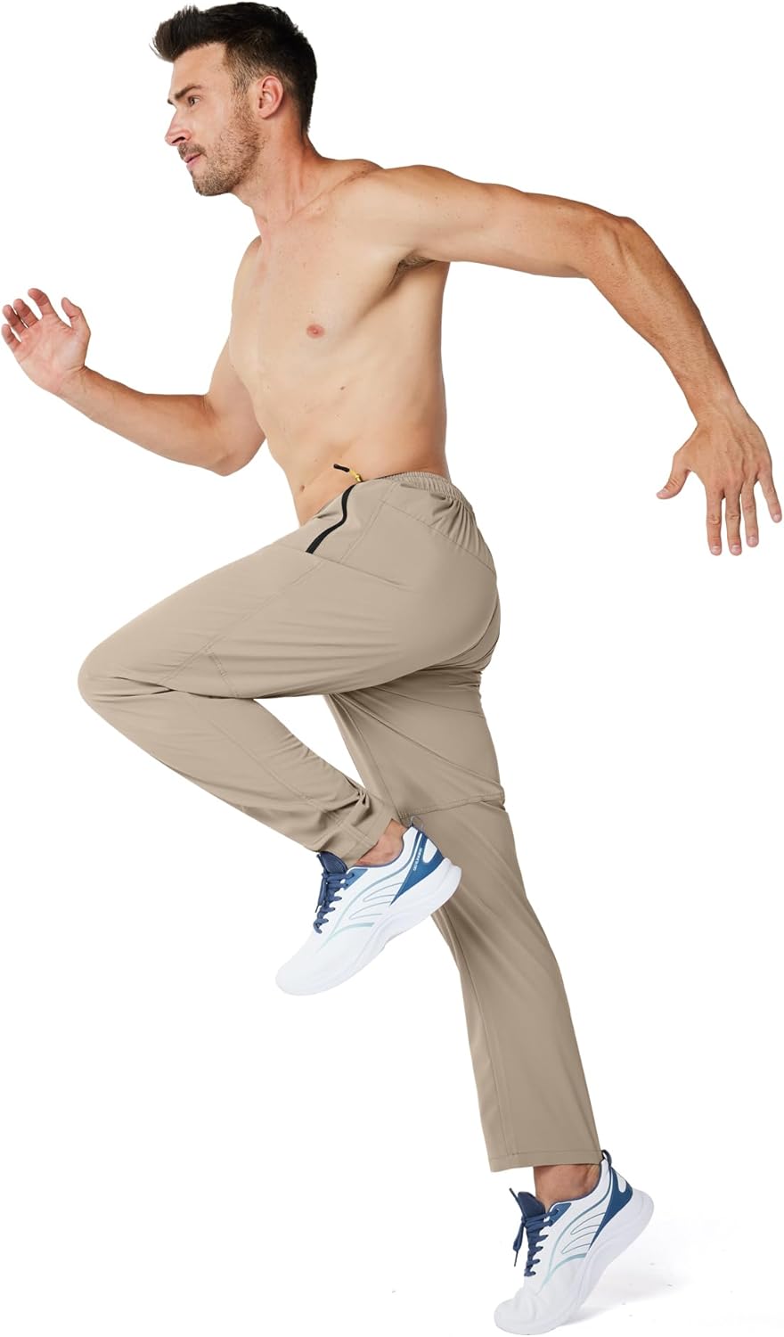 Zoofly Men's Athletic Sweatpants - Breathable Quick-Dry Joggers for Workout & Hiking | Water-Resistant