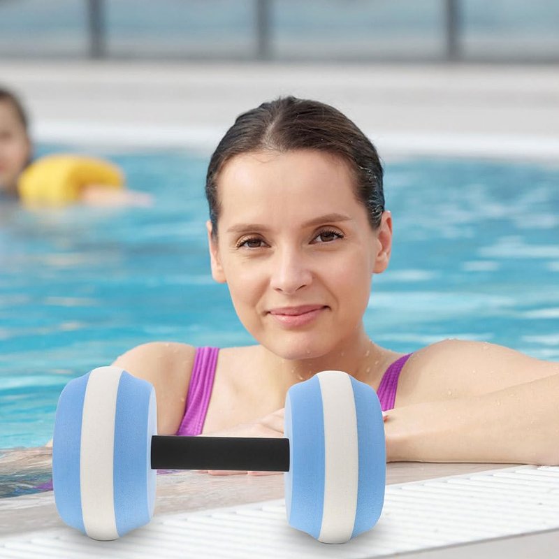 Sosoport Water Dumbbells for Pool Exercise Lightweight Eva Floating Resistance Weights for Swimming and Aqua Fitness 10.2X5.5X5.5 Inches