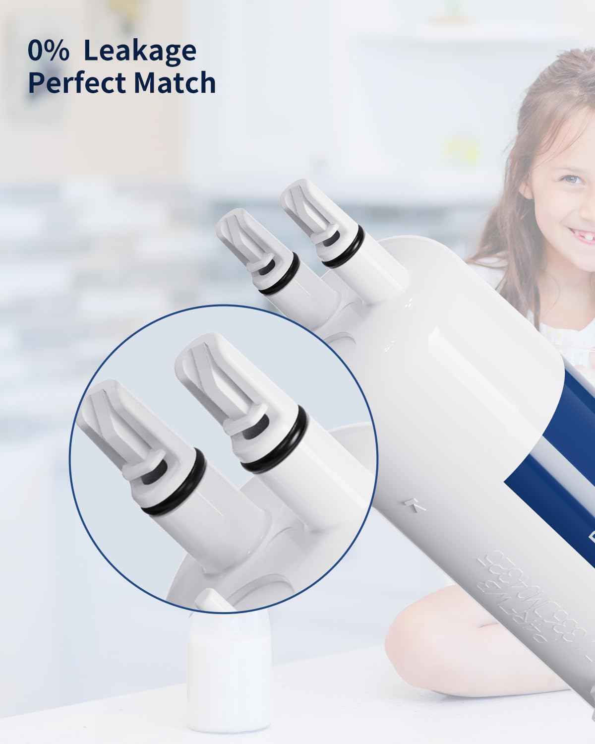 W10295370A Water Filter Replacement Compatible with EDR1RXD1,W10295370,WHR1RXD1,P4RFWB,P8RFWB2L,46-9930,46-9081,Filter 1 (4)