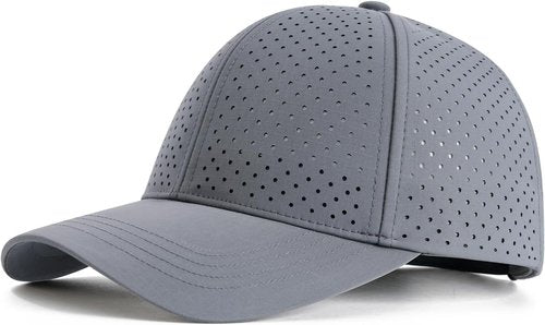 FEINION Men’s Performance Hat - Adjustable Breathable Snapback with Laser Perforated Mesh Design