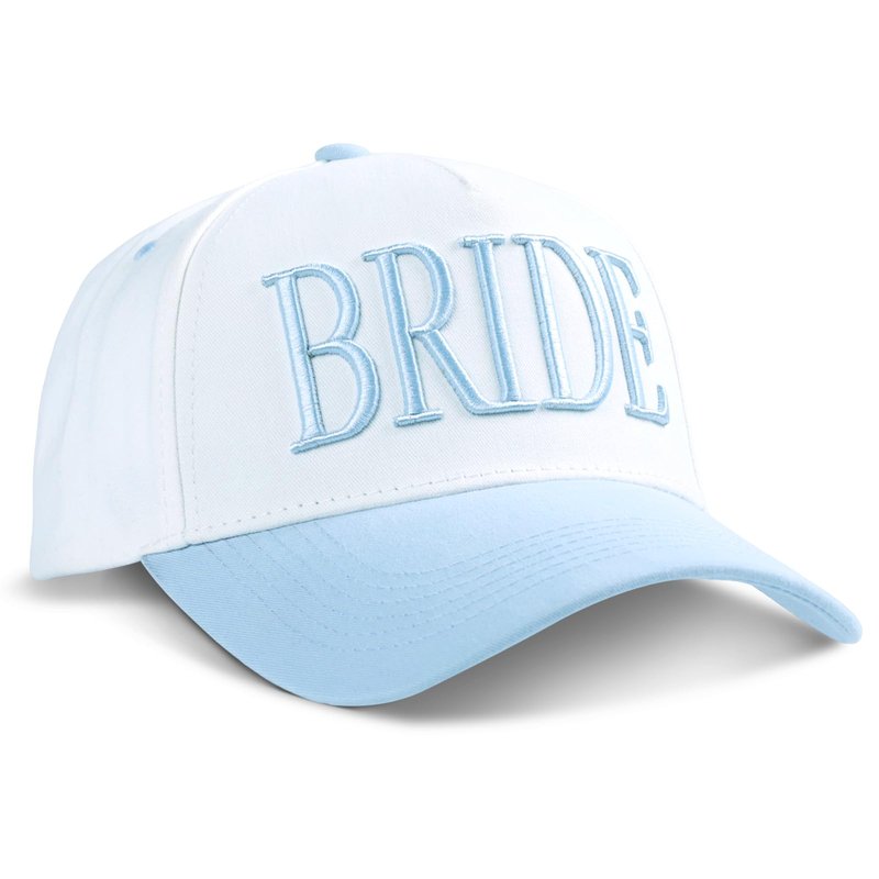 Bride Trucker Hat |Wedding Cap for Bride-to-Be， Engagement Bachelorette, Adjustable Wedding Cap，Bach Party Decorations,Party Honeymoon Anniversary Blue