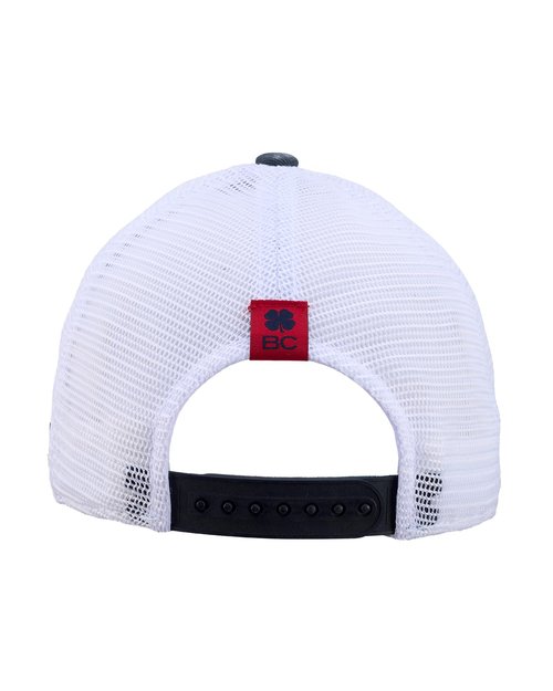 Black Clover, Unisex, USA 2T Vintage 3 Adjustable Hat, White Hat/3D USA Flag Clover, One Size