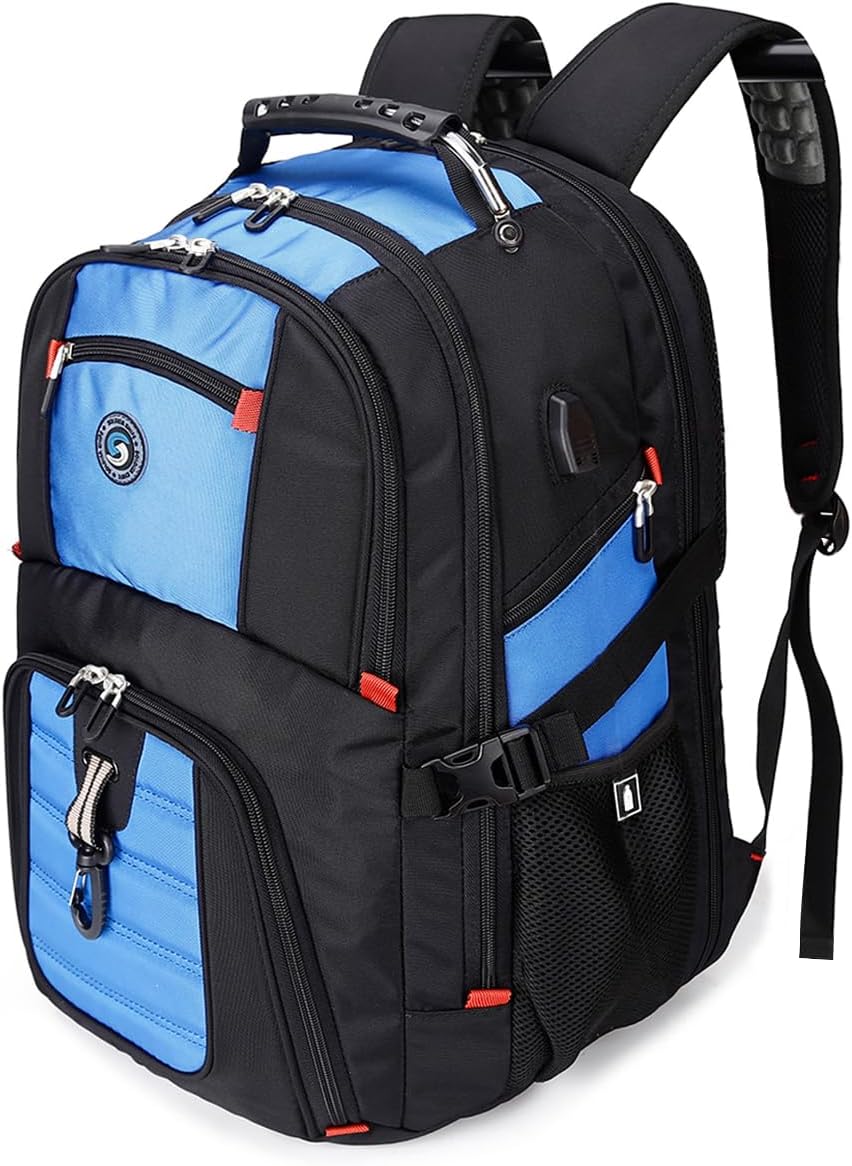SHRRADOO Extra Large 50L Travel Laptop Backpack - Airline Approved, Fits 17 Inch Laptops for Men & Women