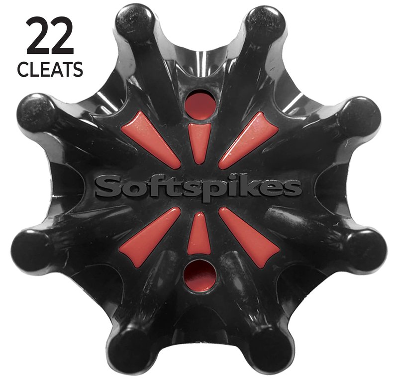 SOFTSPIKES unisex adult Small Metal Softspikes Pulsar Golf Cleats, Black, Clamshell US