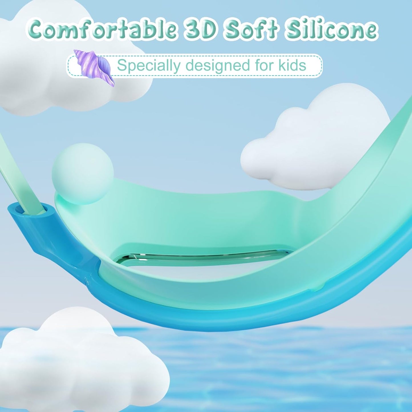VegoVia Kids Swim Goggles - Anti-Fog UV Protection | Wide View for Ages 3-15, 2 Pack