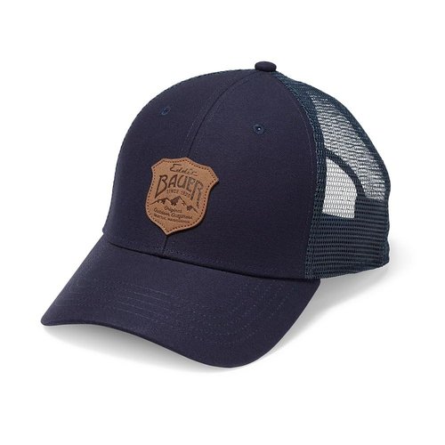Eddie Bauer Men's Regular Fit Debossed Shield Graphic Hat, Atlantic, One Size