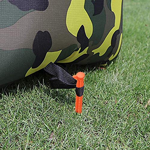 Heavy Duty 8 Pack Tent Stakes - 8.8 Inch Plastic Pegs