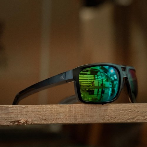 EDGE Highline ANSI Z87 Safety Sunglasses for Men, Polarized for Fishing, Mirrored Tinted Lenses Eyewear, 99% UV Protection