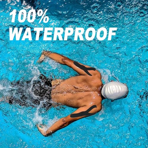 ANAMPION Waterproof Cotton Kinesiology Tape 4in×16.4ft Flesh Support Athletic Tape