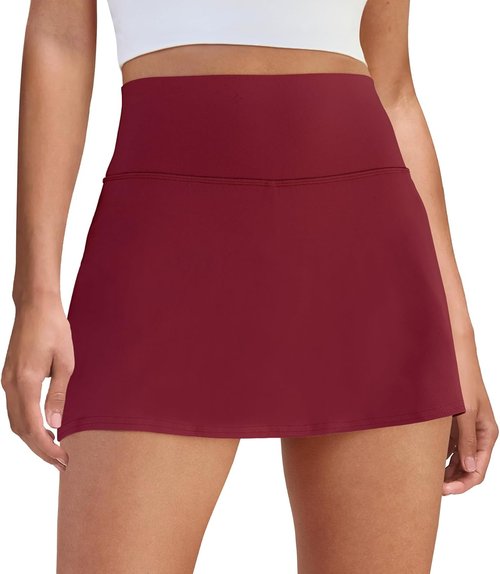DLOODA Women's Tennis Skort - High Waisted Athletic Skirt with Pocket | Perfect for Summer Workouts