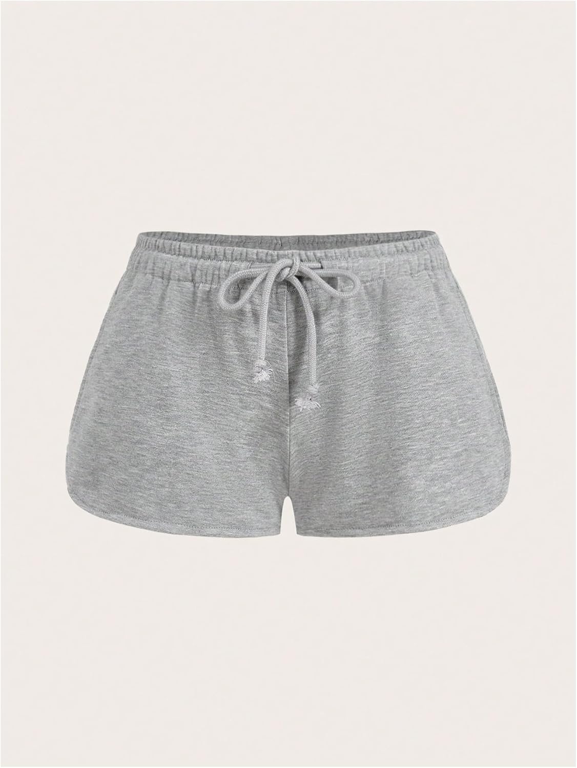 RoseSeek Women's Drawstring Waist Sweat Shorts - Low Rise Workout & Casual Lounge | 2 Pack