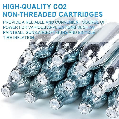 8G CO2 Cartridges for Paintball and Airsoft - 12 Pack