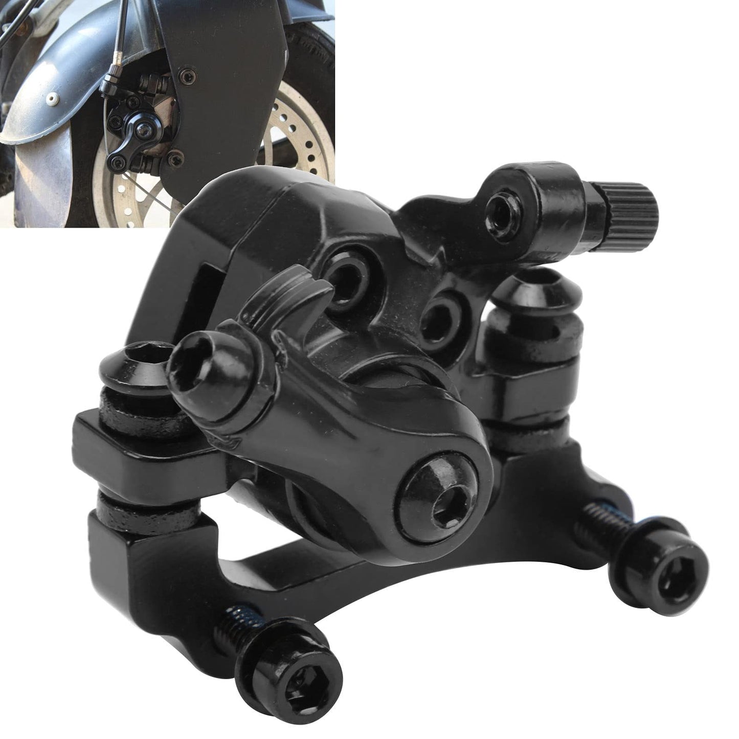 SPYMINNPOO Electric Scooter Brake Caliper,Mechanical Disc Front Brake Caliper Right Side Compatible with 8in 10in Electric Scooter