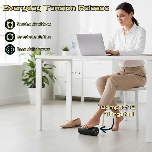 Fitizen Foam Roller - Deep Tissue Muscle Massage for Pain Relief | Ideal for Home Gym & Yoga