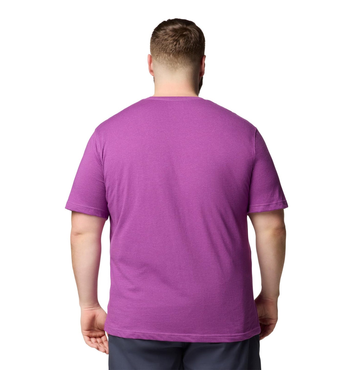 Columbia Mens Thistletown Hills Short Sleeve T-Shirt, Razzle Heather, Small