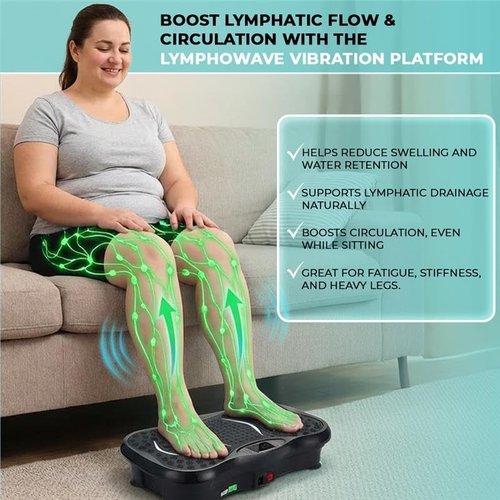 Beltwell® Vibration Plate Exercise Machine - Full Body Shaker for Weight Loss & Lymphatic Drainage | Bluetooth & LED Display