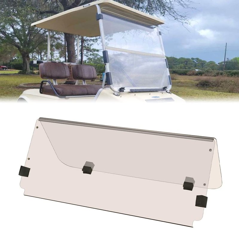 TechInovat Tinted Windshield for Club Car DS 1982-2000 Golf Cart Fold Down