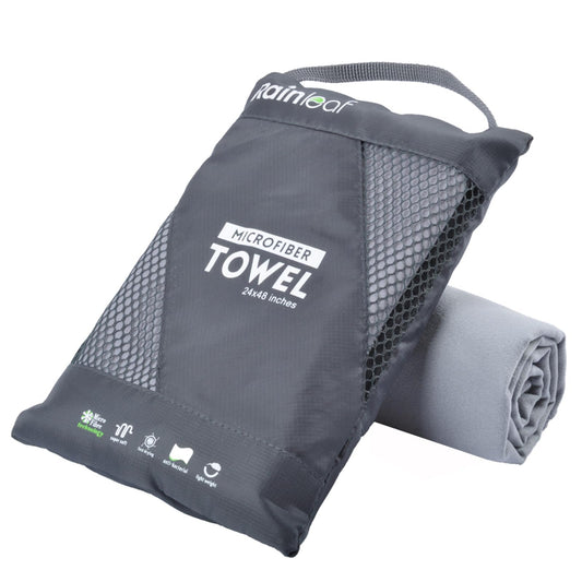 Rainleaf Microfiber Towel Quick Dry Camping & Travel & Gym Towel. Compact