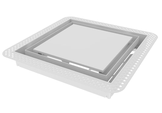 Fittes Flush Wall Vent [Lite+] - 10"x10" - Cotton White - 1 Pack