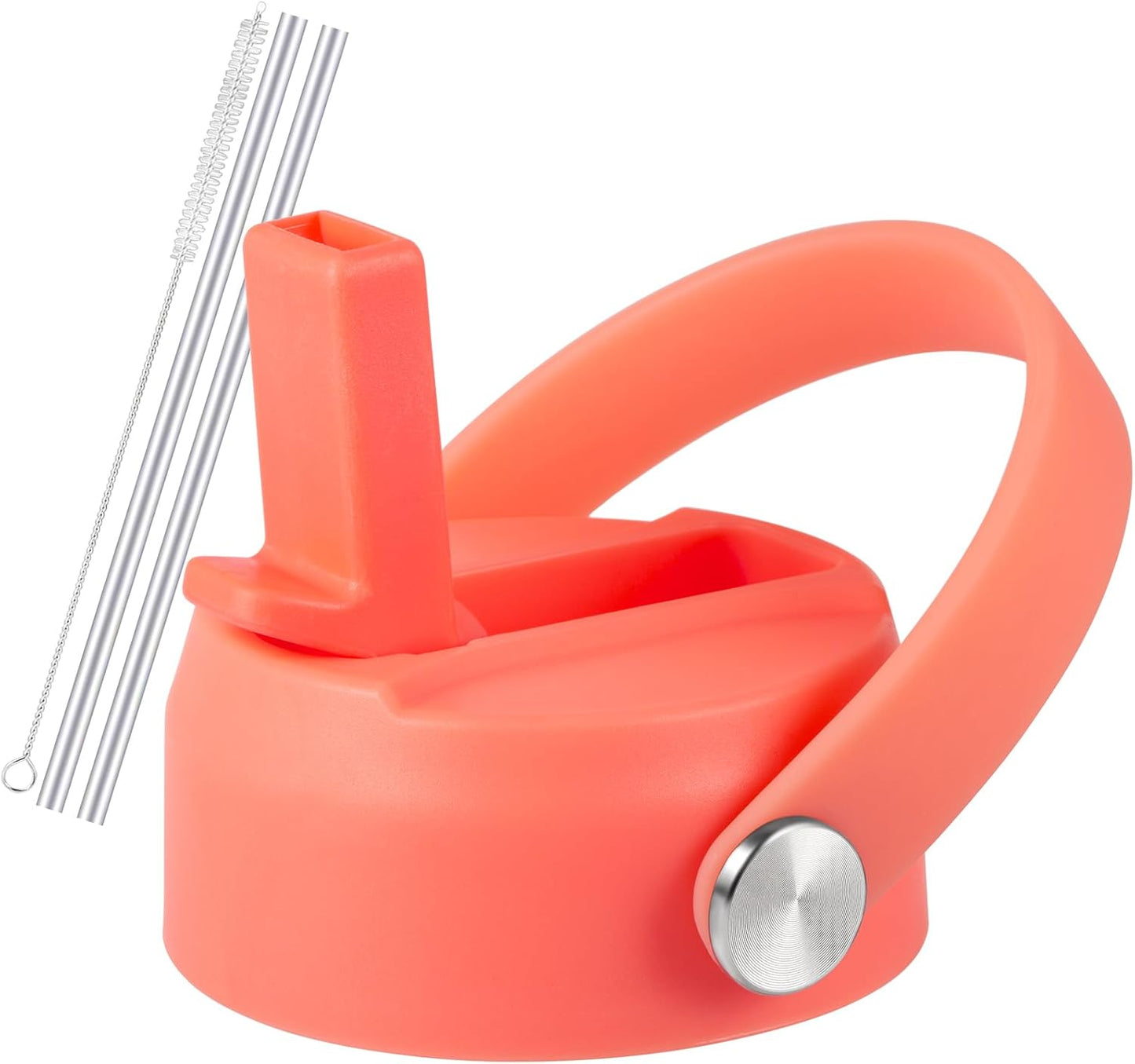 Regine Switzerland Straw Lid for Hydro Flask - Flexible Handle & Straws - Replacement Cap for 32/40 oz