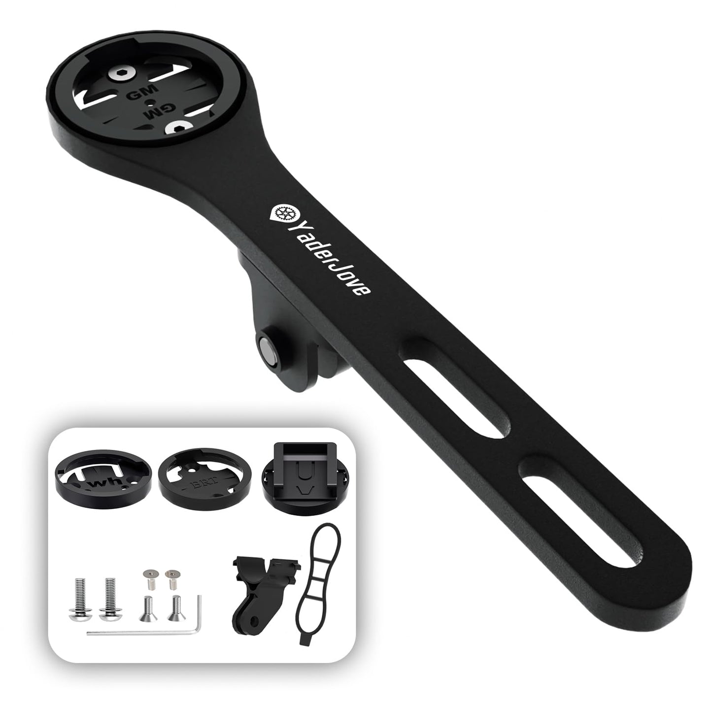 Bike Computer Mount - Out Front Mounts for Road Bikes Integrated Handlebar, Aluminium Alloy GPS Computer Combo Mount & GoPro Full Range