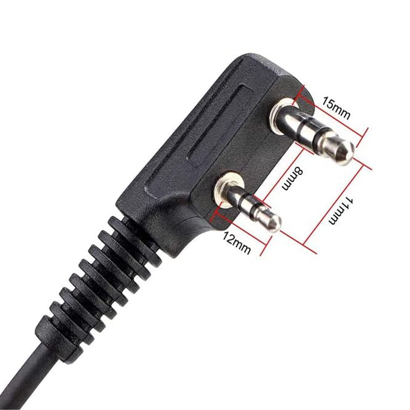 Retevis RT18 Walkie Talkie Earpiece with Mic,G Shape Earhook,for RT22 RT68 RT21 H-777 RT86 RT68H, Compatible with Pxton, Baofeng BF-888S/BF-T26, Kenwood 2 Way Radio, 2 Way Radio Headset(5 Pack)