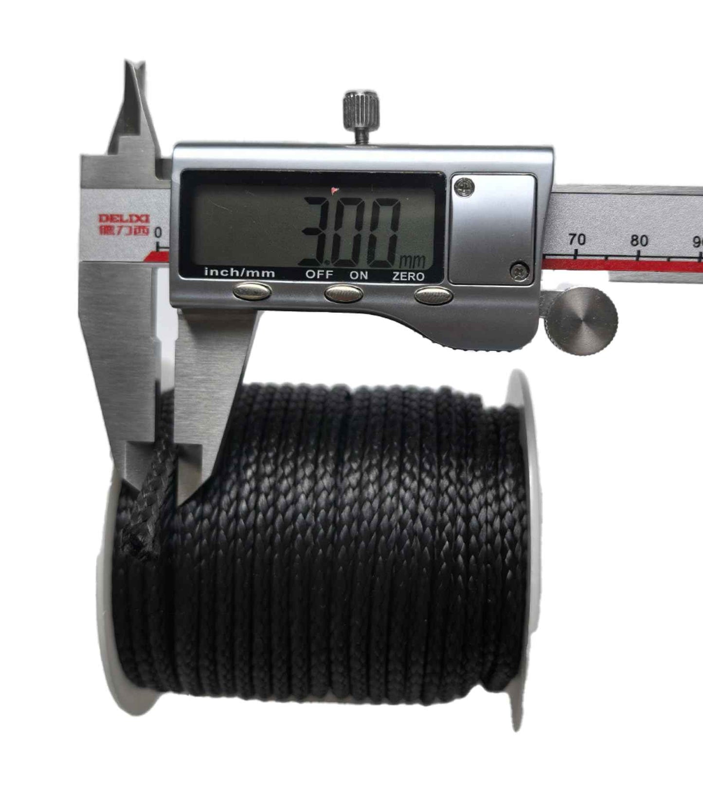 12 Strand Braided Dyneema Rope -3mm 700kg Fracture Strain - Suitable for Tents, Kiteboarding, and Other 65 feet (Black)