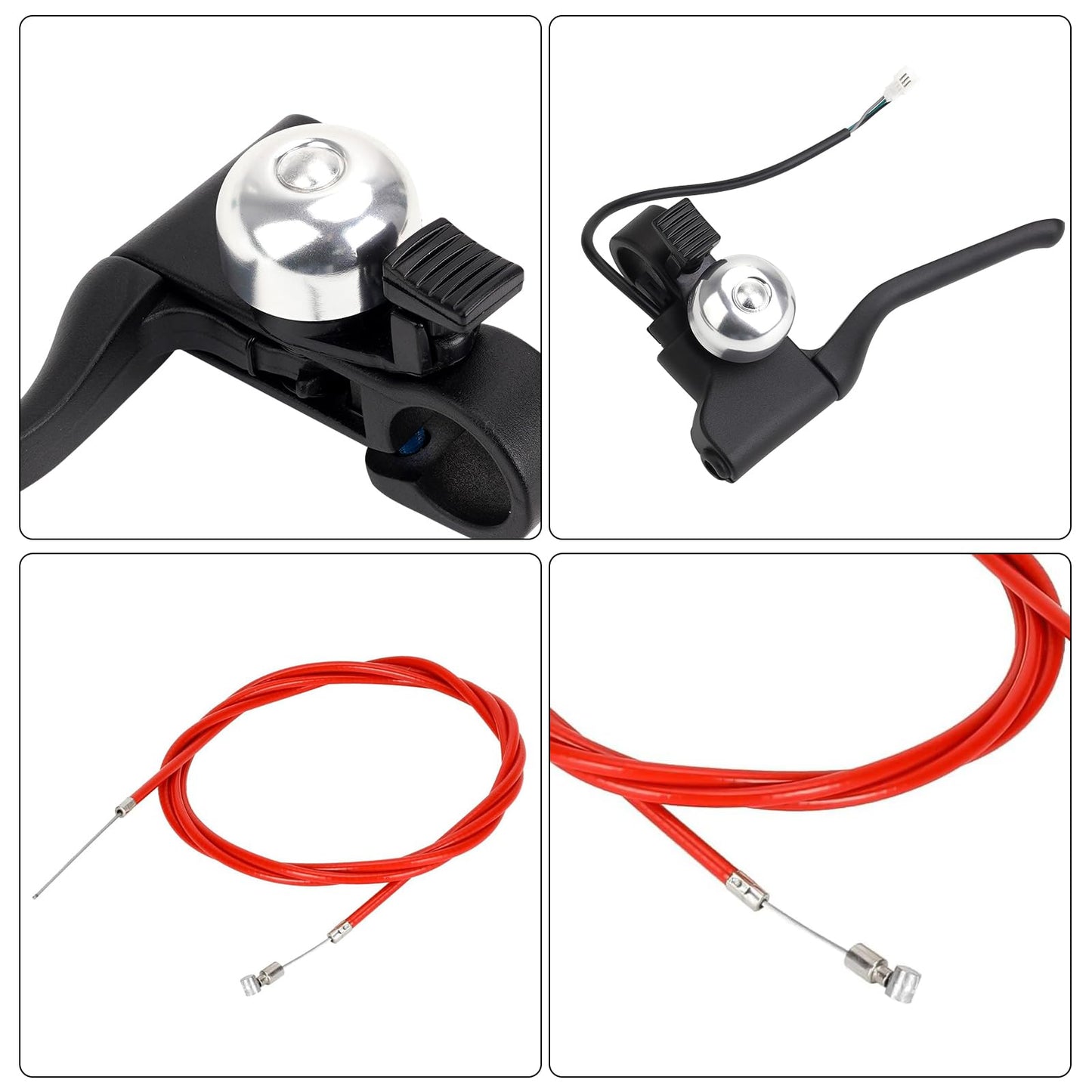 YIBEICO Brake Handle Lever with Brake Cable for Gotrax GXL V2/Apex Pro XL/Rival/XR/XR Elite/XR Ultra, Handlebar Lever Parts Brake Assembly Kit, Electric Scooter Replacement for Gotrax