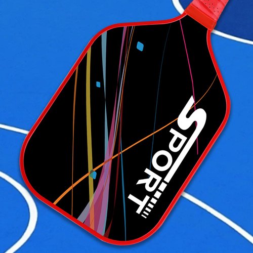 Pickleball Paddle, USAPA Approved Carbon Fiber Pickleball Paddle, Lightweight Pickle Ball Rackets for Men and Women, 1 Pickle Ball Paddle with 1 Carry Bag, Comfortable Handle(Colorful‎‎)