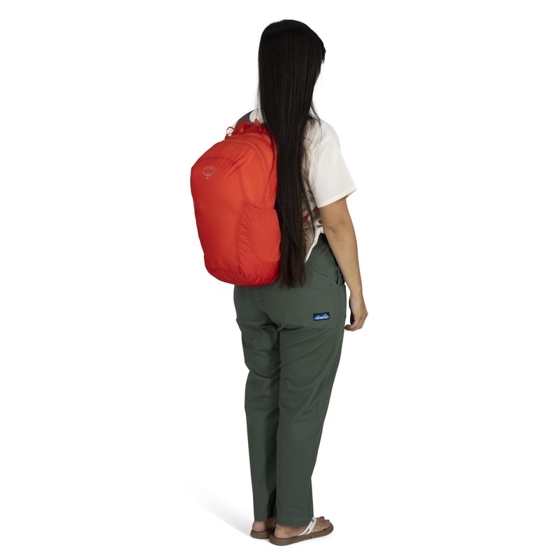 Osprey Ultralight Collapsible Stuff Pack - Lightweight, Packable Travel Backpack — Extra Bag For Travel and Every Day — 18 L Capacity Daypack to Expand Luggage, Tundra Green