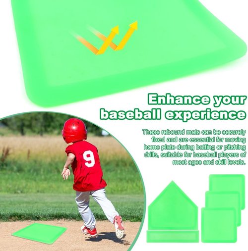 Glow-In-The-Dark Baseball Set by [Brand Name] - 5 Pcs with Carrying Bag & 4 Pickleballs | Perfect for Backyard Fun