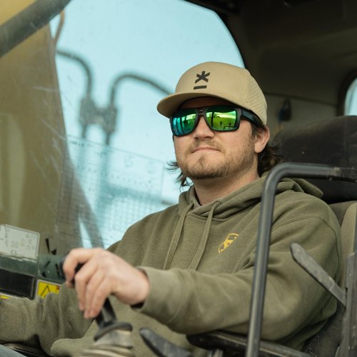 EDGE Highline ANSI Z87 Safety Sunglasses for Men, Polarized for Fishing, Mirrored Tinted Lenses Eyewear, 99% UV Protection
