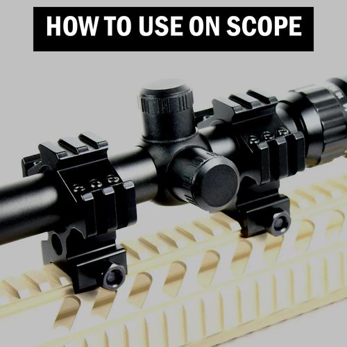 360 TACTICAL Triple Rail Weaver Picatinny Scope Mount Scope Ring Flashlight Mount (Pack of 2)