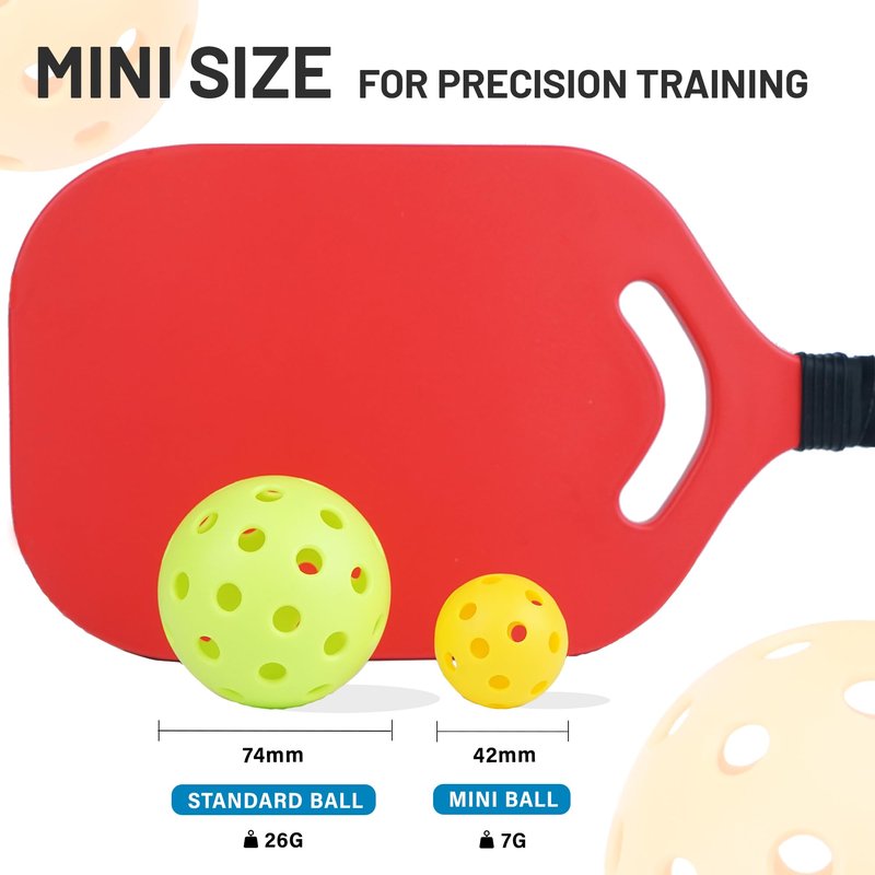 Westant 42MM Mini Pickleball Balls, 9-Pack Silent Pickle Ball for Indoor and Outdoor Use, Practice Tool for Training and Warm-Ups, Ideal Pickleball Gift for Women and All Lovers