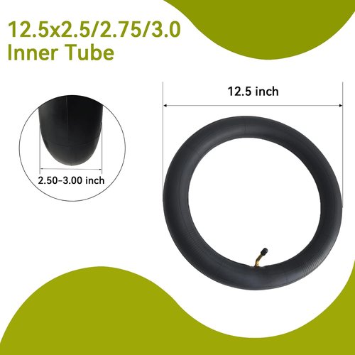 Inner Tube 12.5x2.5 | 12.5x2.75 | 12.5x3.0 - Durable 2-Piece Set for Optimal Performance
