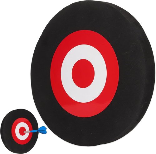 High Density Foam Archery Target - Self-Healing Design for Indoor & Outdoor Shooting Practice | Black & Red