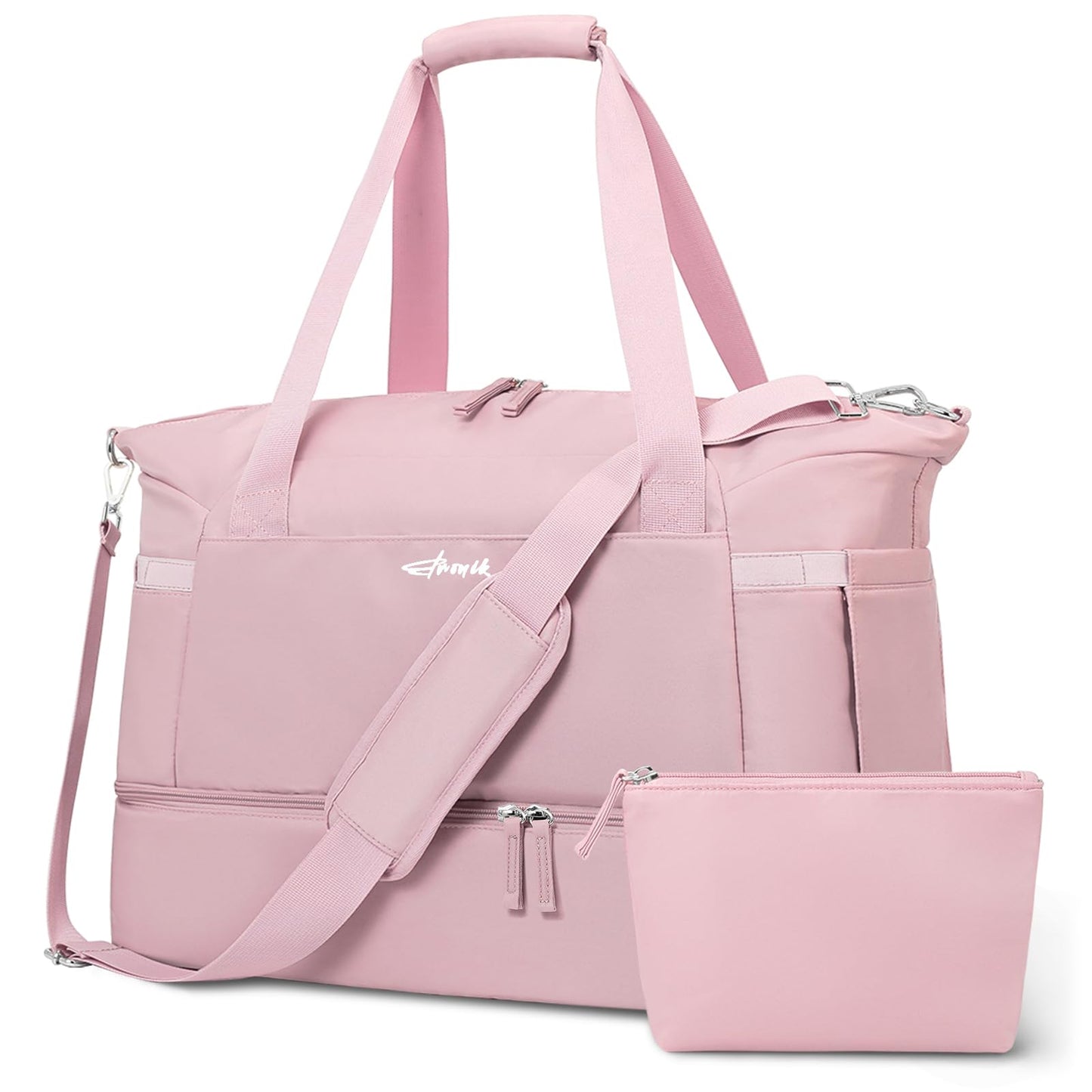 Gym Bag for Women, Personal Item Travel Bag with Shoes Compartment, Weekender Overnight Duffel Bag with Wet Pocket, Carry On Bag for Women, Travel, Gym, Weekend