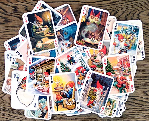Christmas Gnomes Playing Cards Deck - 54 Unique Designs