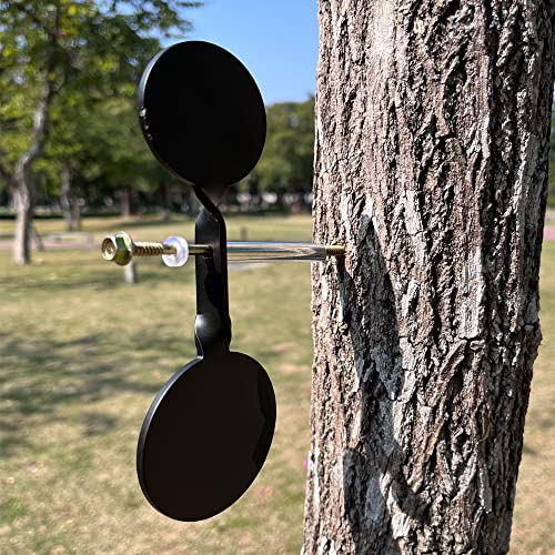 Double-Headed Steel Slingshot Target - 3mm Rotating Design