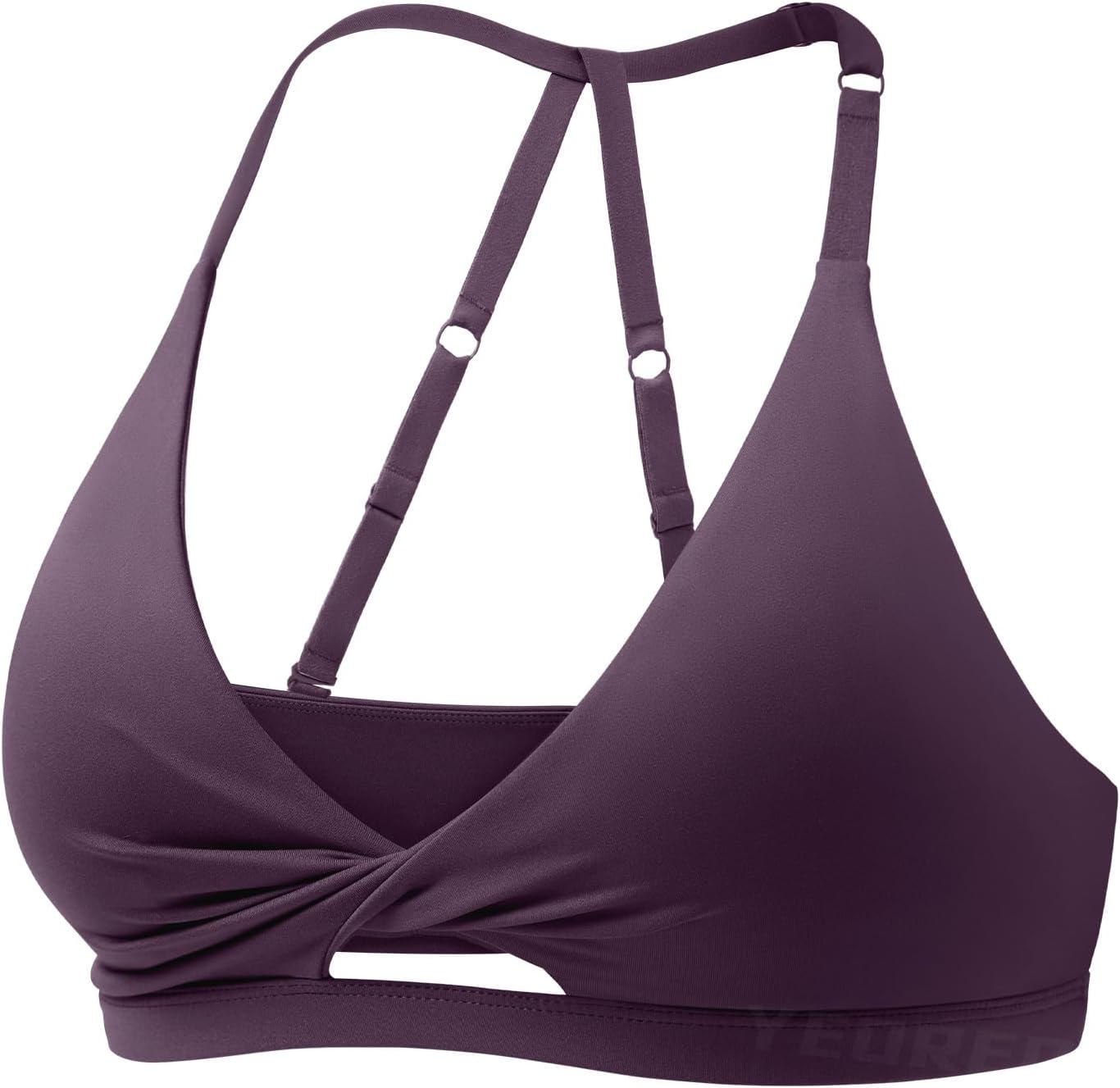 YEOREO Sports Bra - Open Back Design for Medium Impact Workouts | Adjustable Straps, Padded Comfort