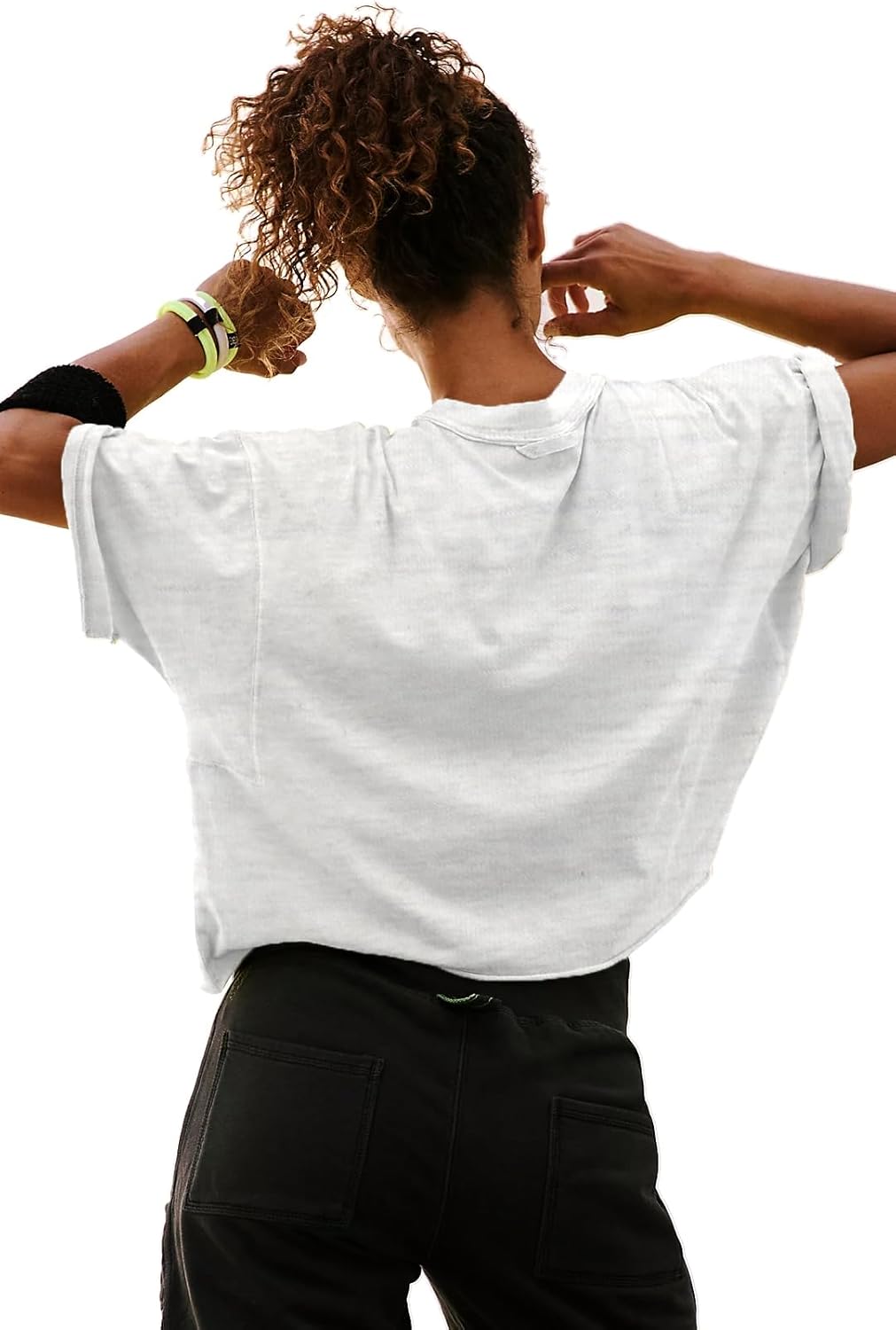 Skiennix Women's Crop Top - Casual Cotton Athletic T-Shirt for Summer | Short Sleeve, Lightweight