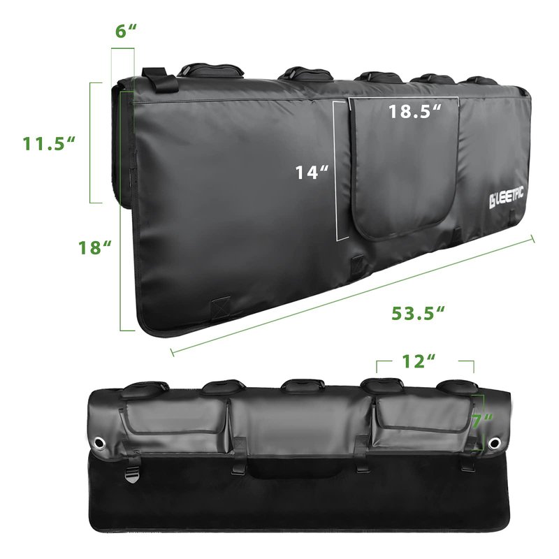 LEETPIC Heavy-Duty Tailgate Bike Pad for Pickup Trucks - Non-Slip, Waterproof, and Padded Protection Fits Most Medium Truck Tailgates - Durable Bike Transport Pad for Mountain, Road, and Electric Bike