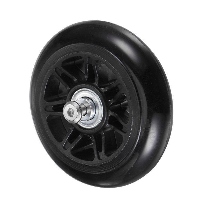 uxcell Replacement Luggage Wheels 90x24mm Suitcase Wheel Repair Kits Include 2 PU Bearing Wheels & Washers, Wrenches & Axle Screw for Trolley Bag, Inline Skate and Caster Board