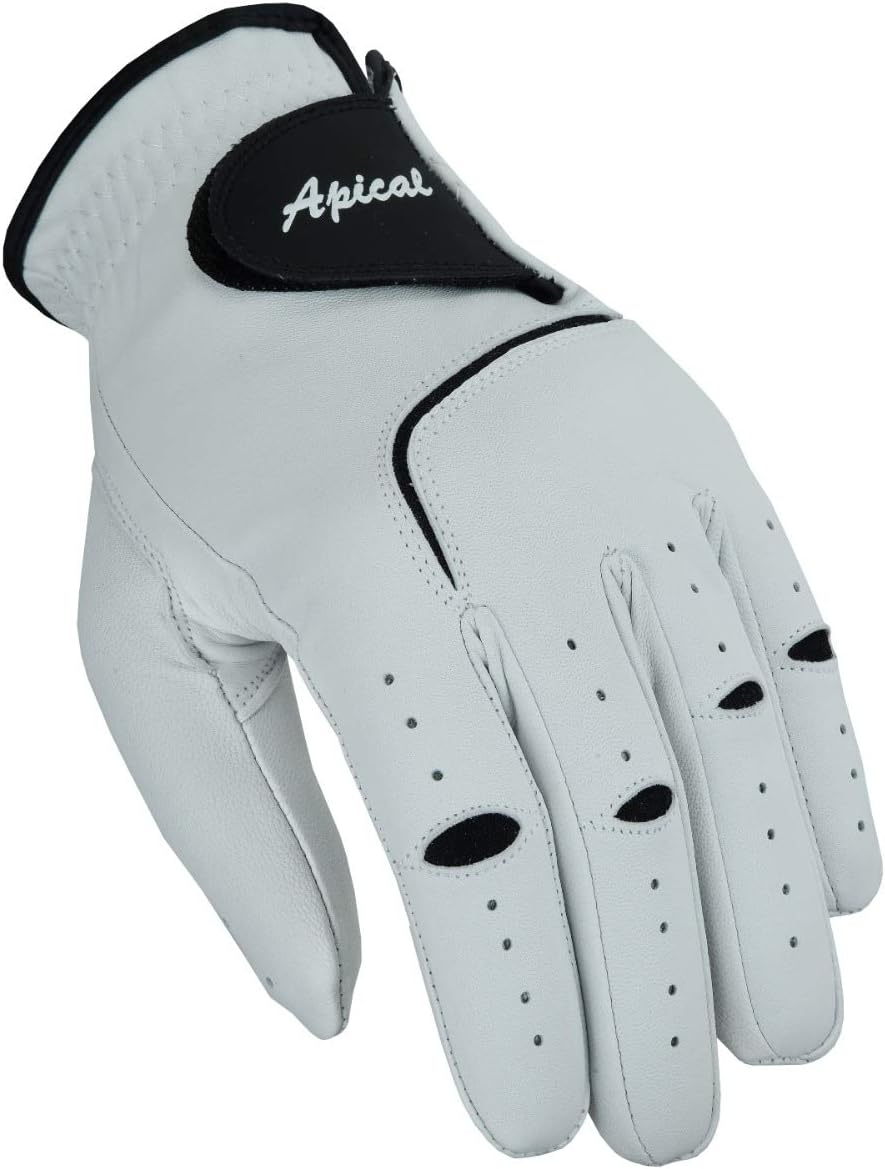 Apical Premium 100% Cabretta Leather Golf Gloves for Men - Superior Grip & Comfort | 3-Pack for Right-Handed Golfers