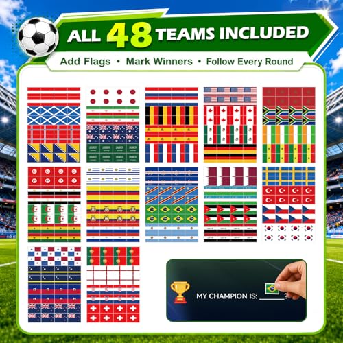 2026 World Soccer Tournament Poster Set - Match Tracker & Predictor