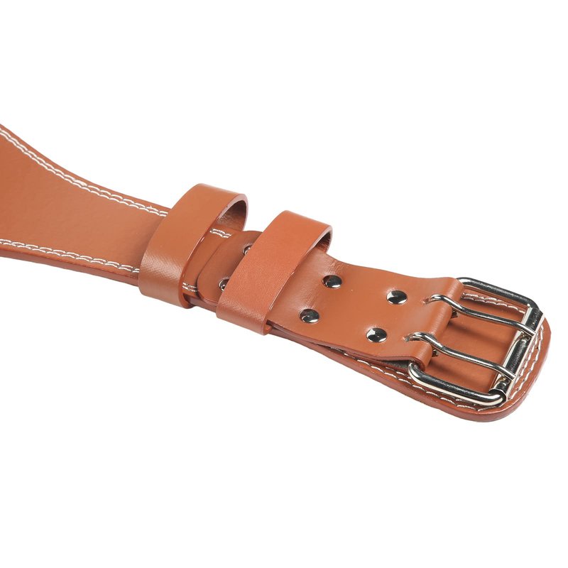 Weight Lifting Belt, Imitation Cowhide Weightlifting Waist Belt Widen Gym Belts for Weightlifting Powerlifting Strength Training Squat Deadlift Workout Waist Support(Brown)